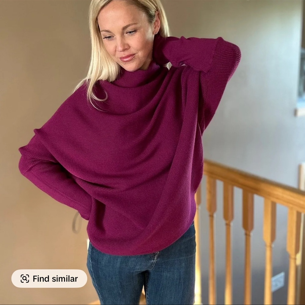 Women's Elegant Purple Sweater